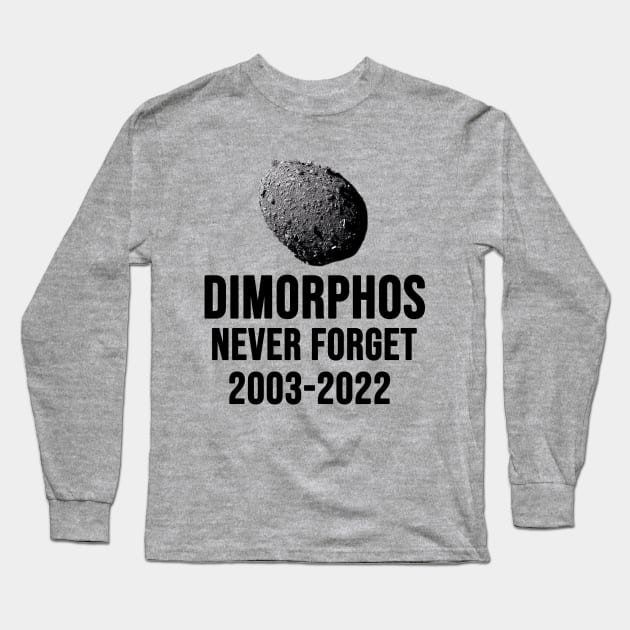 dimorphos never forget 2003-2022 Long Sleeve T-Shirt by hananeshopping